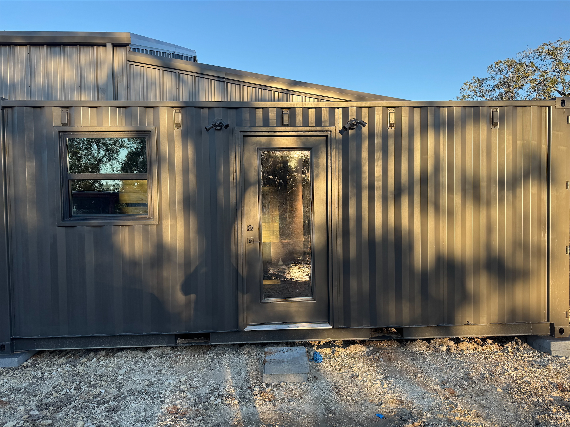 Rustic Mancave Container Home - View 2